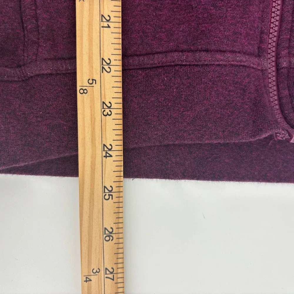 Vintage Nike Full Zip Womens XS Plum Heather Shawl Collar Fleece‎ Blue Label